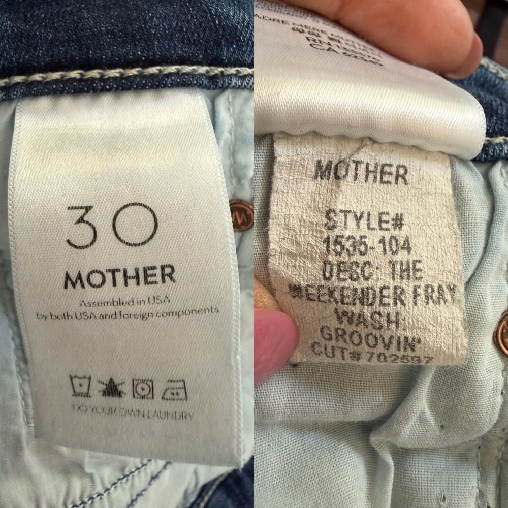 MOTHER Denim The Weekender Fray Jeans | Size 30 - Picture 11 of 11